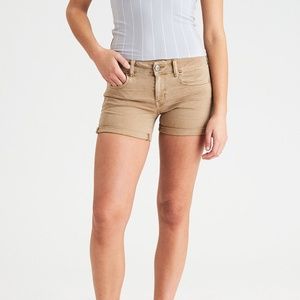 AMERICAN EAGLE KHAKI MIDI SHORTS